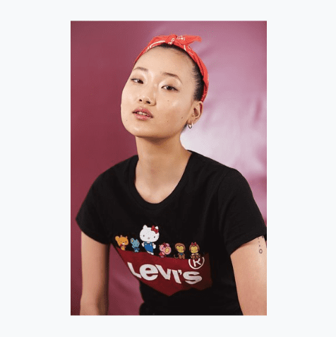 camiseta hello kitty e levis moda look streetwear