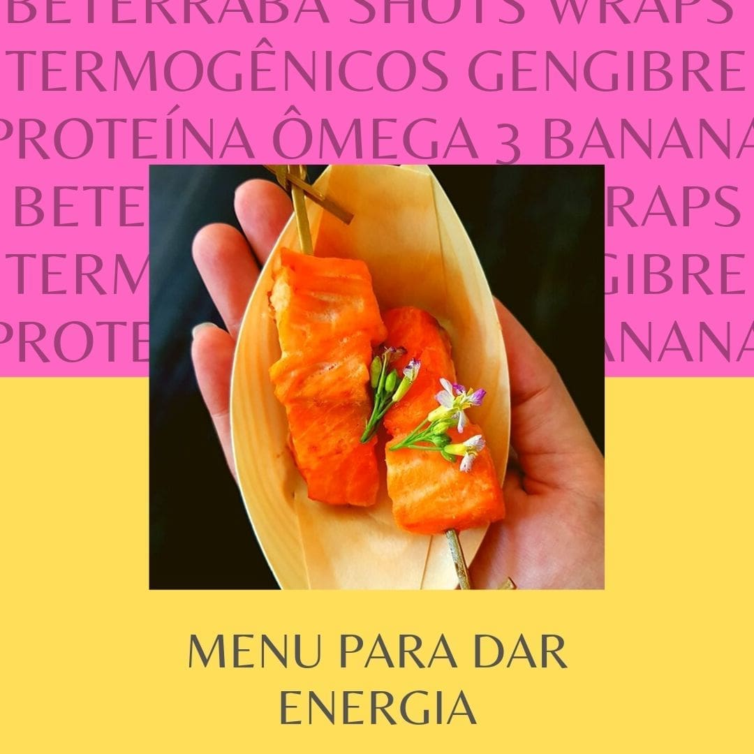 menu para dar energia