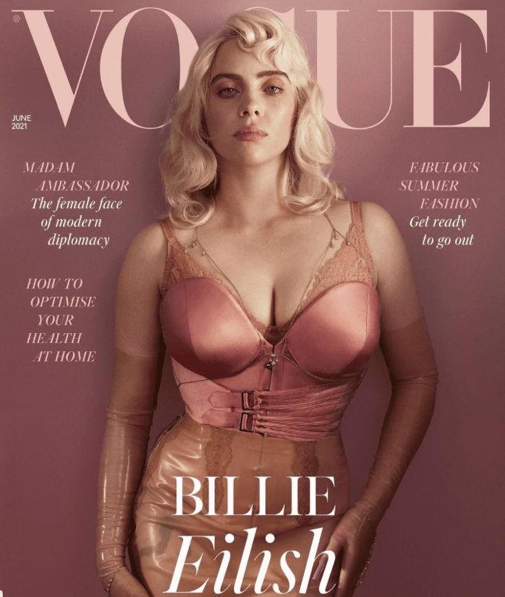 O novo estilo do fenômeno do pop Billie Eilish Billie Eilish Capa Vogue Britânica